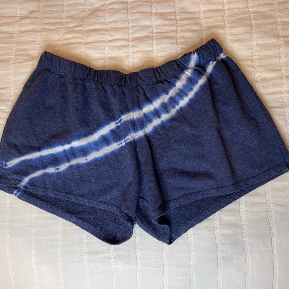 Cute dark blue tie dye shorts